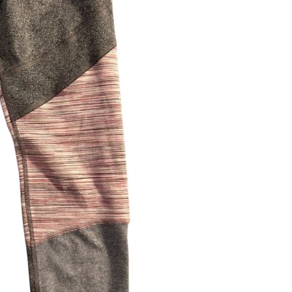 Athleta Girl Gray and Pink Athletic Leggings - Girls Size L (12) - Picture 2 of 5